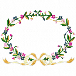 Flowers And Tree Embroidery Design 1 Flowers And Tree Embroidery Design 1